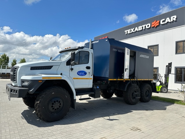 ПЕРЕДВИЖНАЯ ПАРОВАЯ УСТАНОВКА ППУ-1600/100 на шасси УРАЛ 4320-72 НЕКСТ