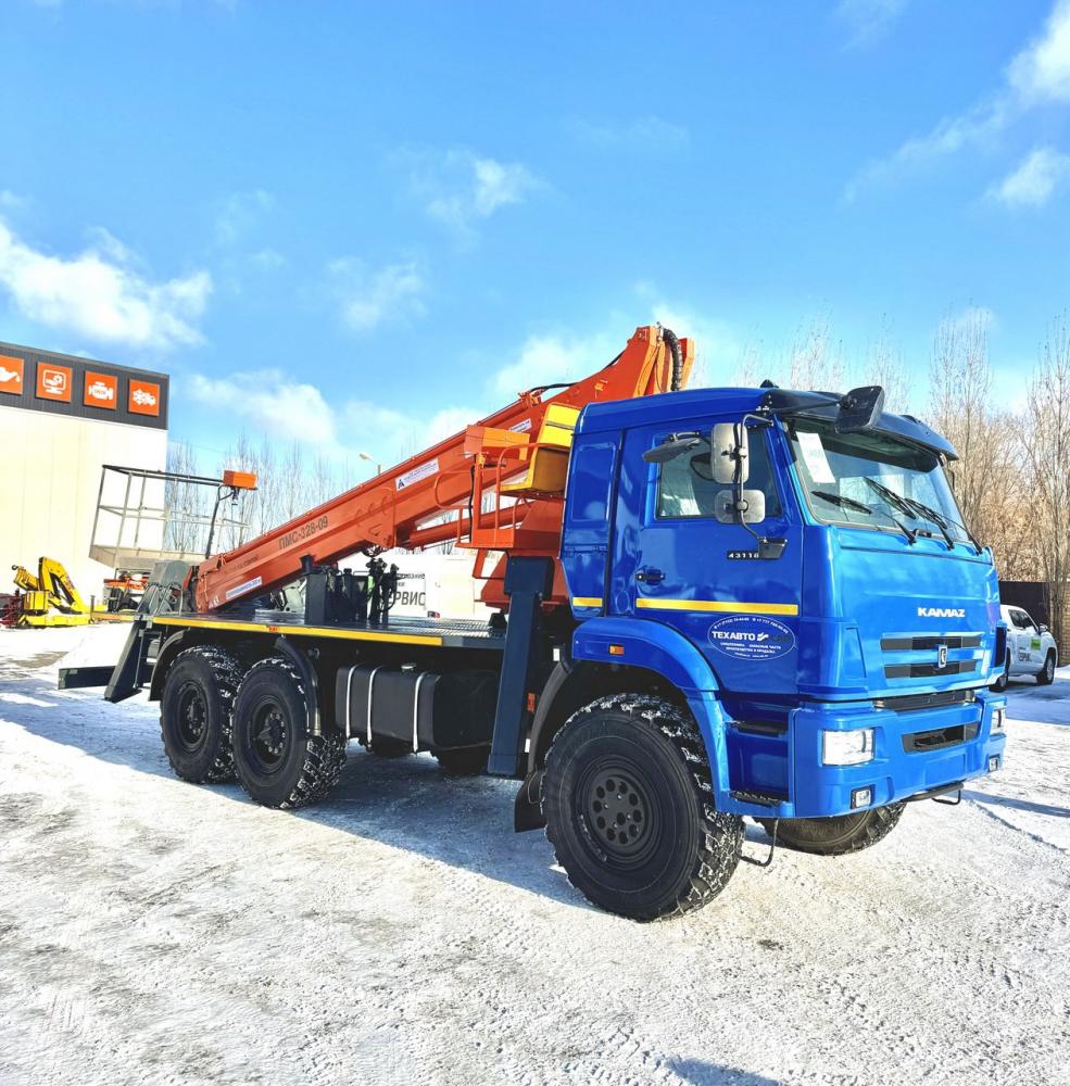 АГП-28 на шасси Камаз 43118 для энергетиков г.Шымкент