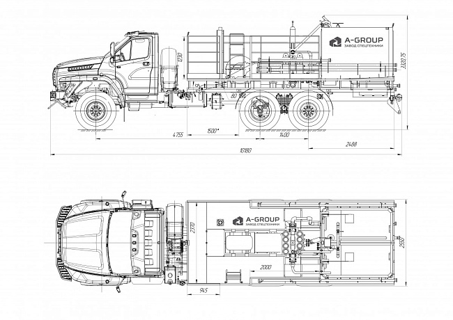 ЦЕМЕНТИРОВОЧНЫЙ АГРЕГАТ АЦ-32 на шасси Урал 4320-72 НЕКСТ (поршневой)