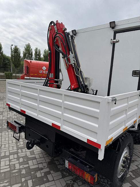 Мастерская передвижная ПАРМ(АНРВ)  с краном манипулятором КМУ на шасси DONG FENG 4×4