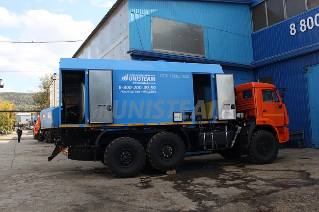 ППУА СЕРИИ UNISTEAM-M3К НА БАЗЕ ШАССИ КАМАЗ 43118