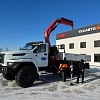 КМУ РОБОТ Урал NEXT 3 мест (Бортовой) - Урал NEXT 4320-72Е5 с КМУ 6x6