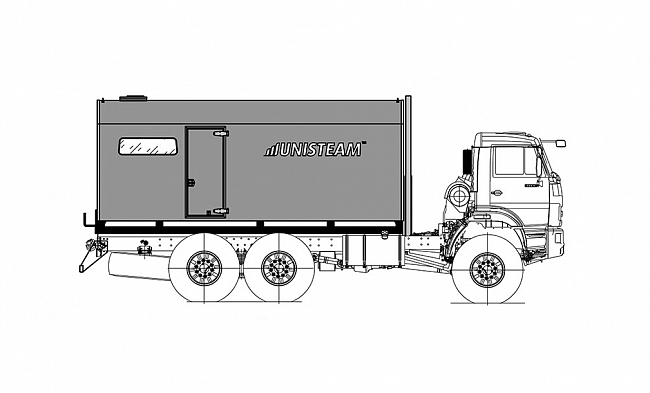 ППУА СЕРИИ UNISTEAM-M2 НА БАЗЕ ШАССИ КАМАЗ 43118