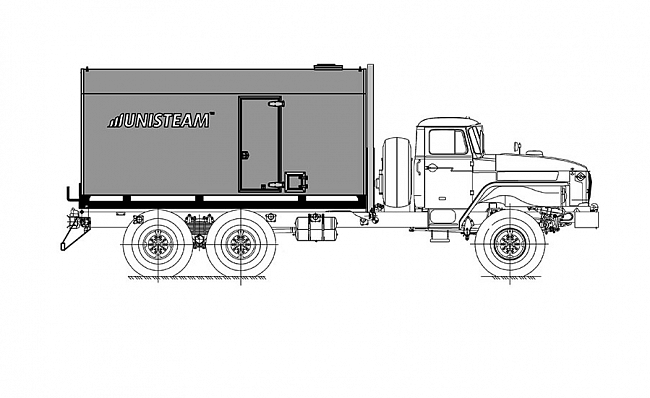 ППУА СЕРИИ UNISTEAM-M1У НА БАЗЕ ШАССИ УРАЛ 4320-19