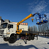 АВТОМОБИЛЬ БОРТОВОЙ SHACMAN 6x6 с КРАНОМ МАНИПУЛЯТОРОМ (КМУ) XCMG SQS157 с монтажной корзиной