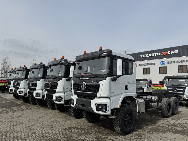 Удлиненное шасси SHACMAN 6х6 SX1258DR385 база 4 575мм КАБИНА X5000