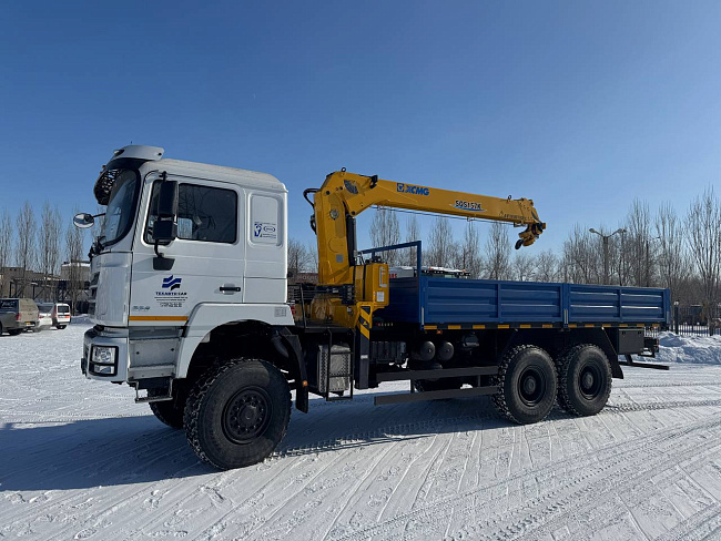 БОРТОВОЙ SHACMAN 6x6 с КРАНОМ МАНИПУЛЯТОРОМ (КМУ) XCMG SQS157 