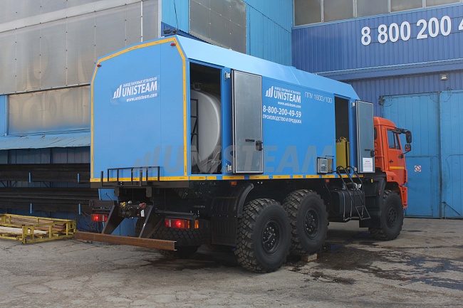 ППУА СЕРИИ UNISTEAM-M3К НА БАЗЕ ШАССИ КАМАЗ 43118