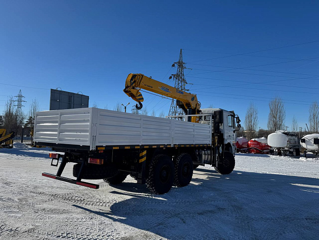 АВТОМОБИЛЬ БОРТОВОЙ SHACMAN 6x6 с КРАНОМ МАНИПУЛЯТОРОМ (КМУ) 8 тонн XCMG SQS200