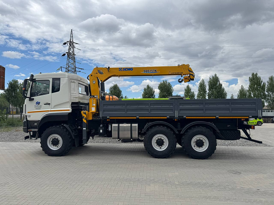 Бортовой с КМУ XCMG 157(SQ6.3SK3Q ) DONFENG 3250 усиленная платформа, стрела 11м