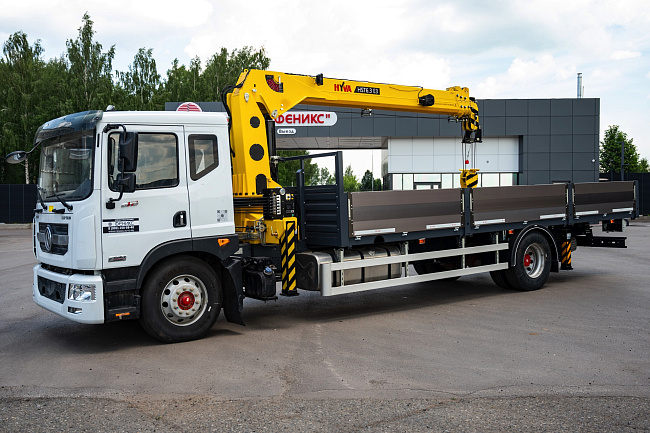 DONGFENG C180LS Крано-манипуляторная установка HYVA SK-6.3 (+ борт 7,5м (AL)