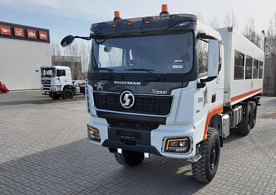 ВАХТОВЫЙ АВТОБУС SHACMAN 385 X5000 6x6 28 мест