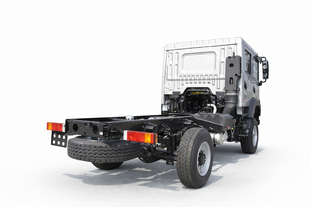 Шасси DONGFENG 4х4 вездеход кабина 2 ряд 13 тонн (рестайл 2026) мосты DENA