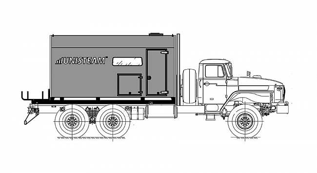 ППУА СЕРИИ UNISTEAM-M1 НА БАЗЕ ШАССИ УРАЛ 4320-19 / УРАЛ 5557-11