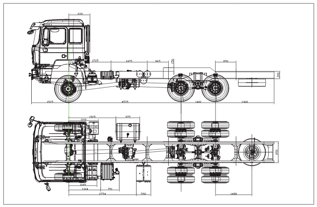 Удлиненное шасси SHACMAN 6х6 SX1258DR385 база 4 575мм КАБИНА X5000 430 л.с.