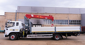 Бортовой автомобиль С120L оснащенный крано-манипуляторной установкой КМУ FG 514