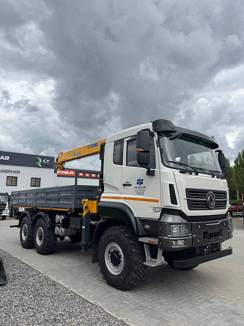 Бортовой с КМУ XCMG 157(SQ6.3SK3Q ) DONFENG 3250 усиленная платформа, стрела 11м